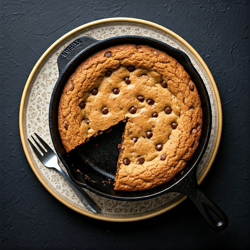 Cast Iron Chocolate Chip Skillet Cookie