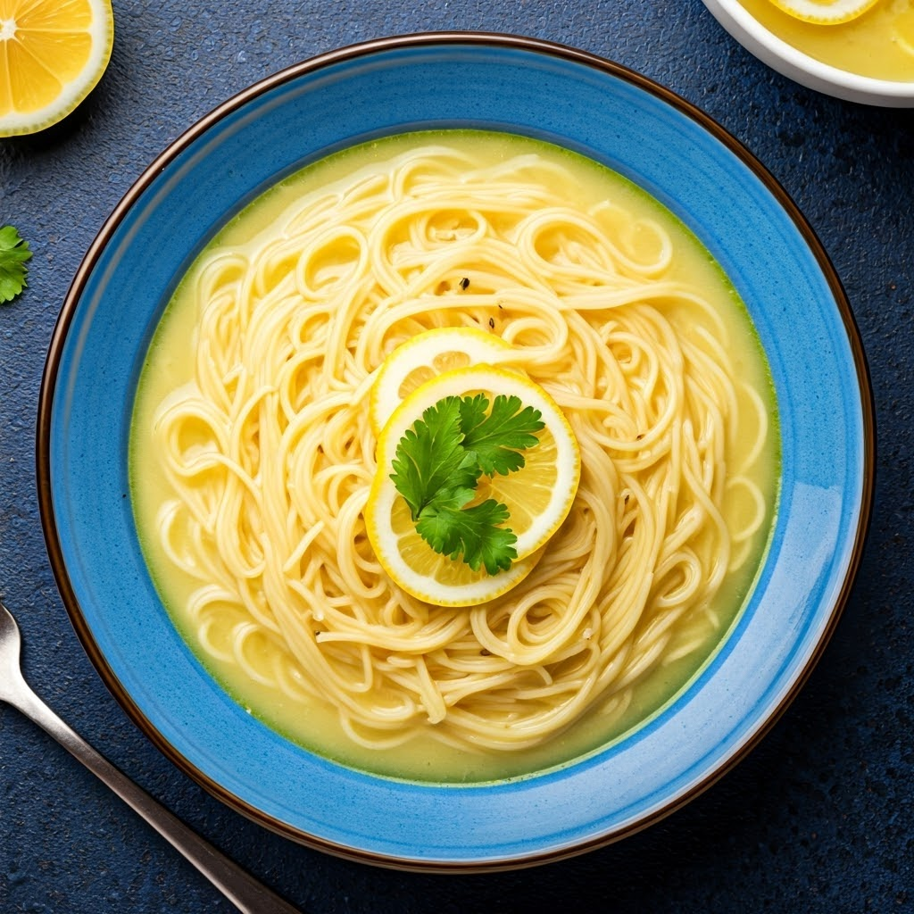 Lemon Ginger Noodle Soup