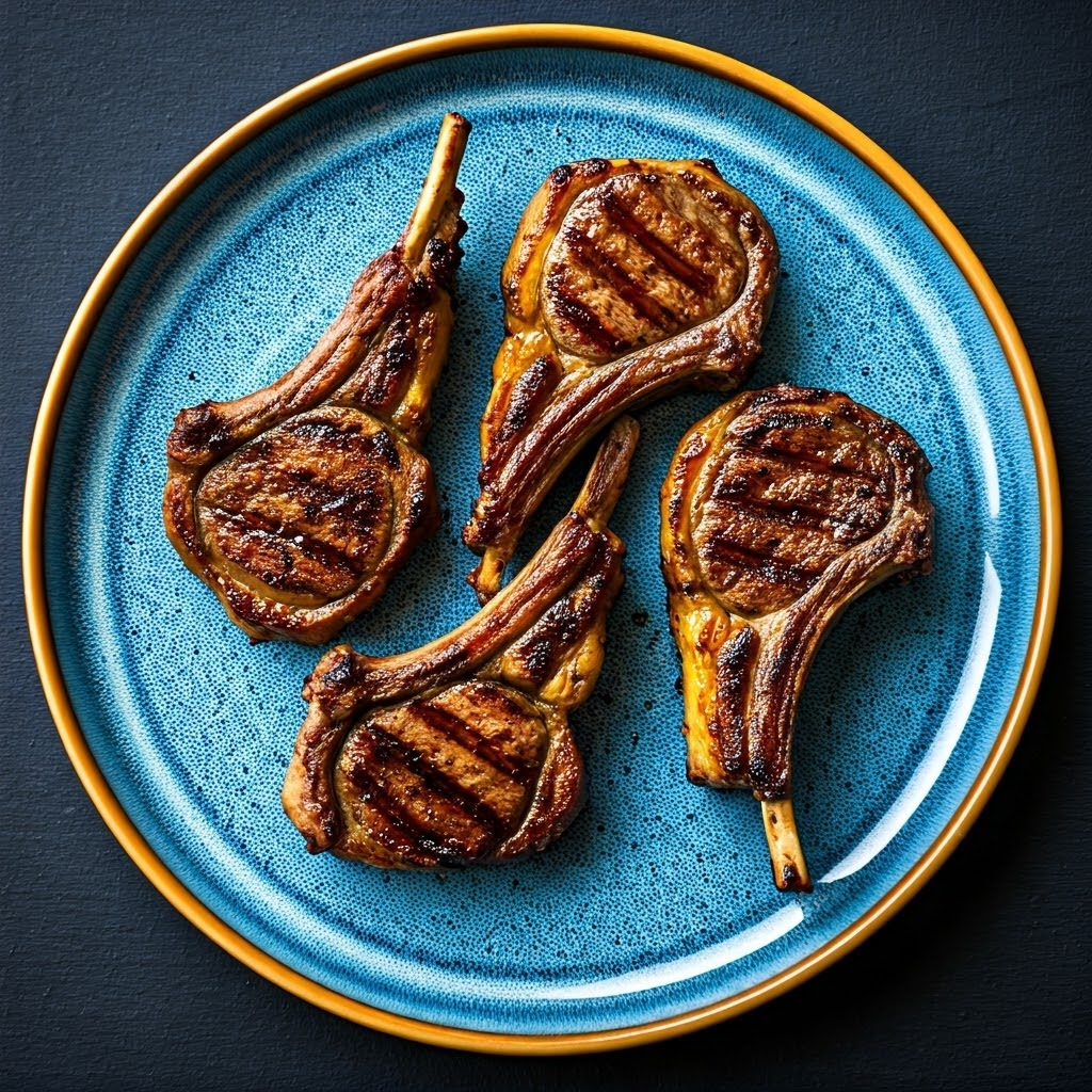 Grilled Indian Spiced Lamb Chops