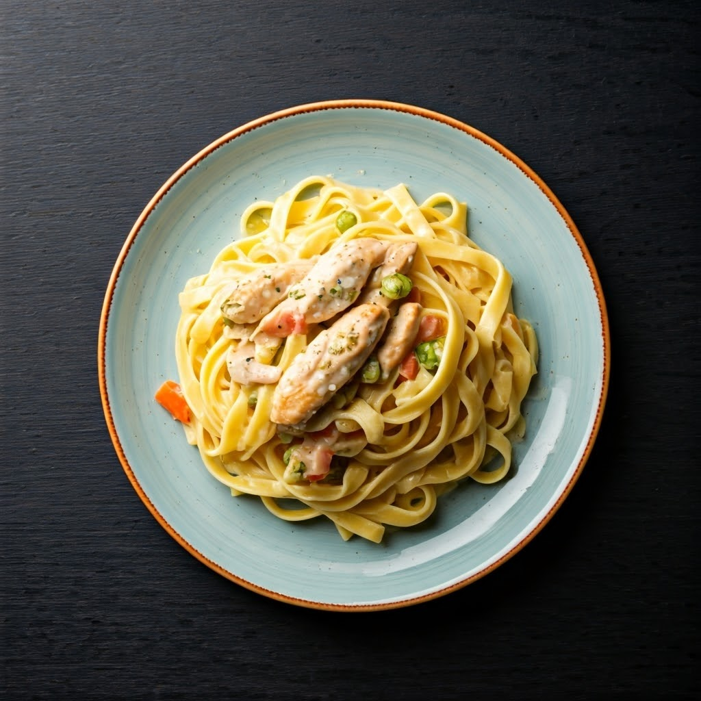 Creamy Pasta with Chicken and Vegetables