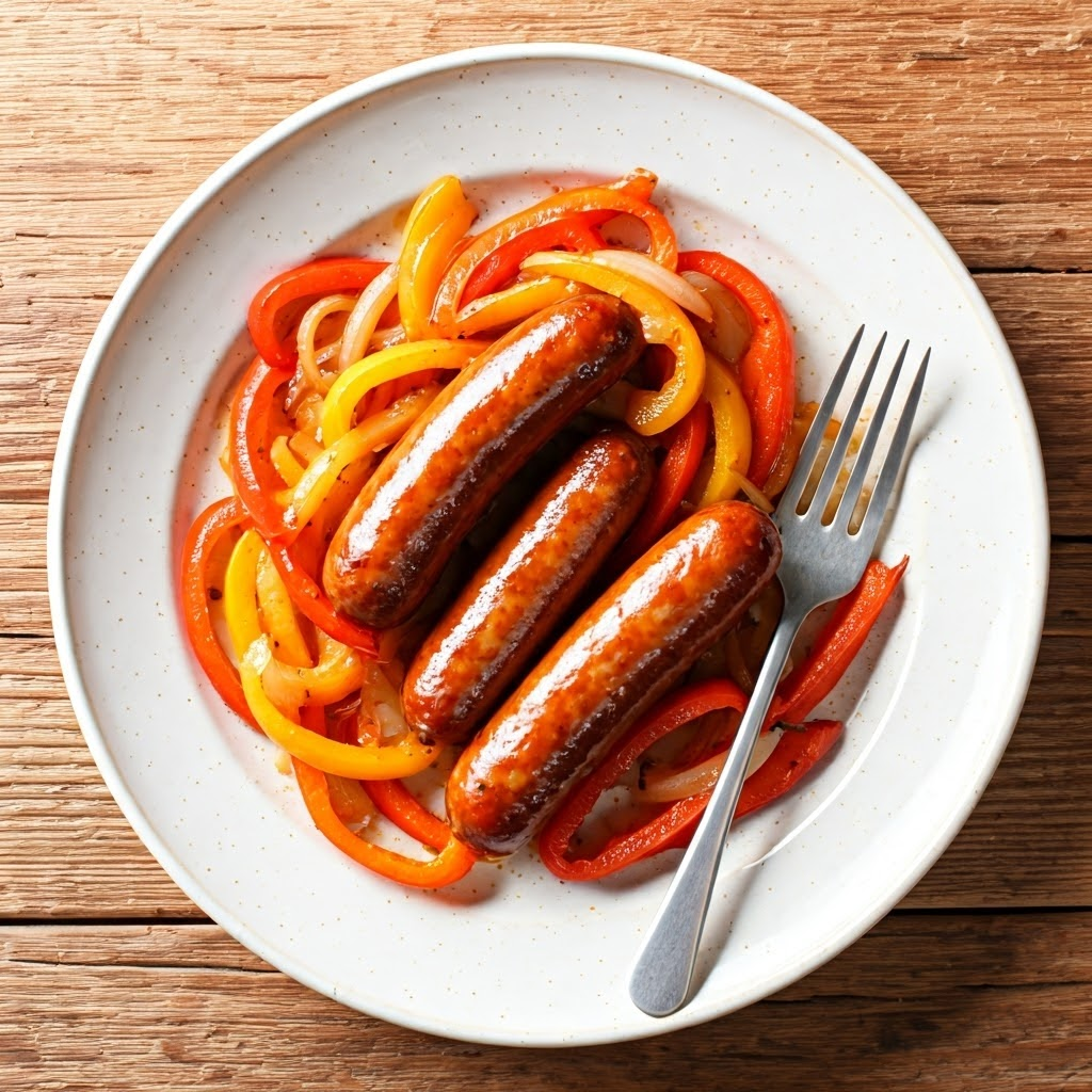 Kielbasa Skillet with Peppers and Onions