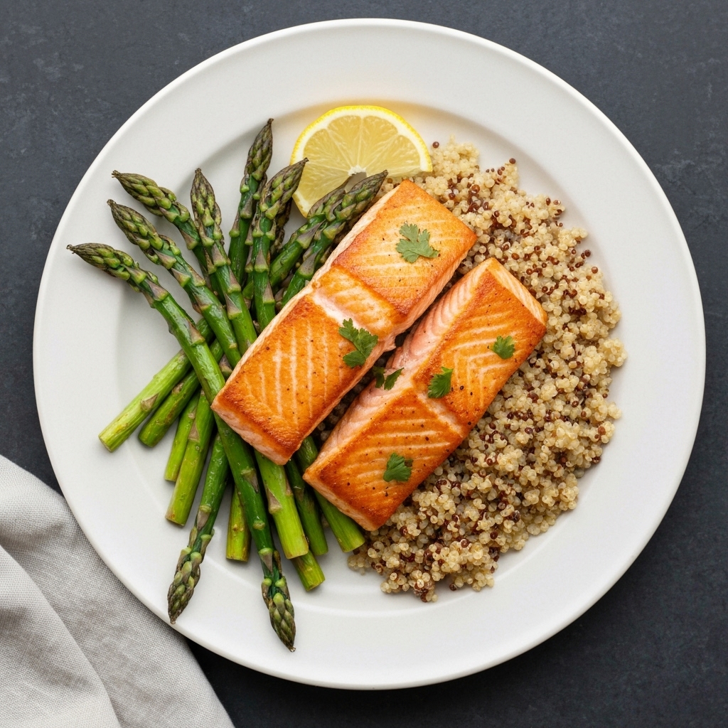 Meal Prep: Pan-seared Salmon & Quinoa Power Bowls with Lemon-tahini Dressing