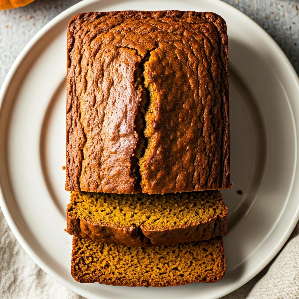 Healthier Spiced Pumpkin Bread Loaf