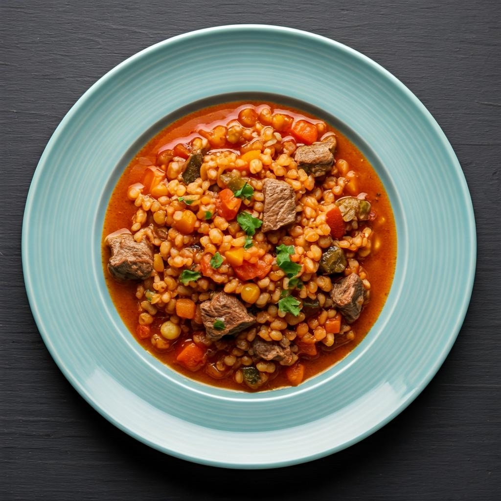 Healthy Veggie Barley Beef Stew