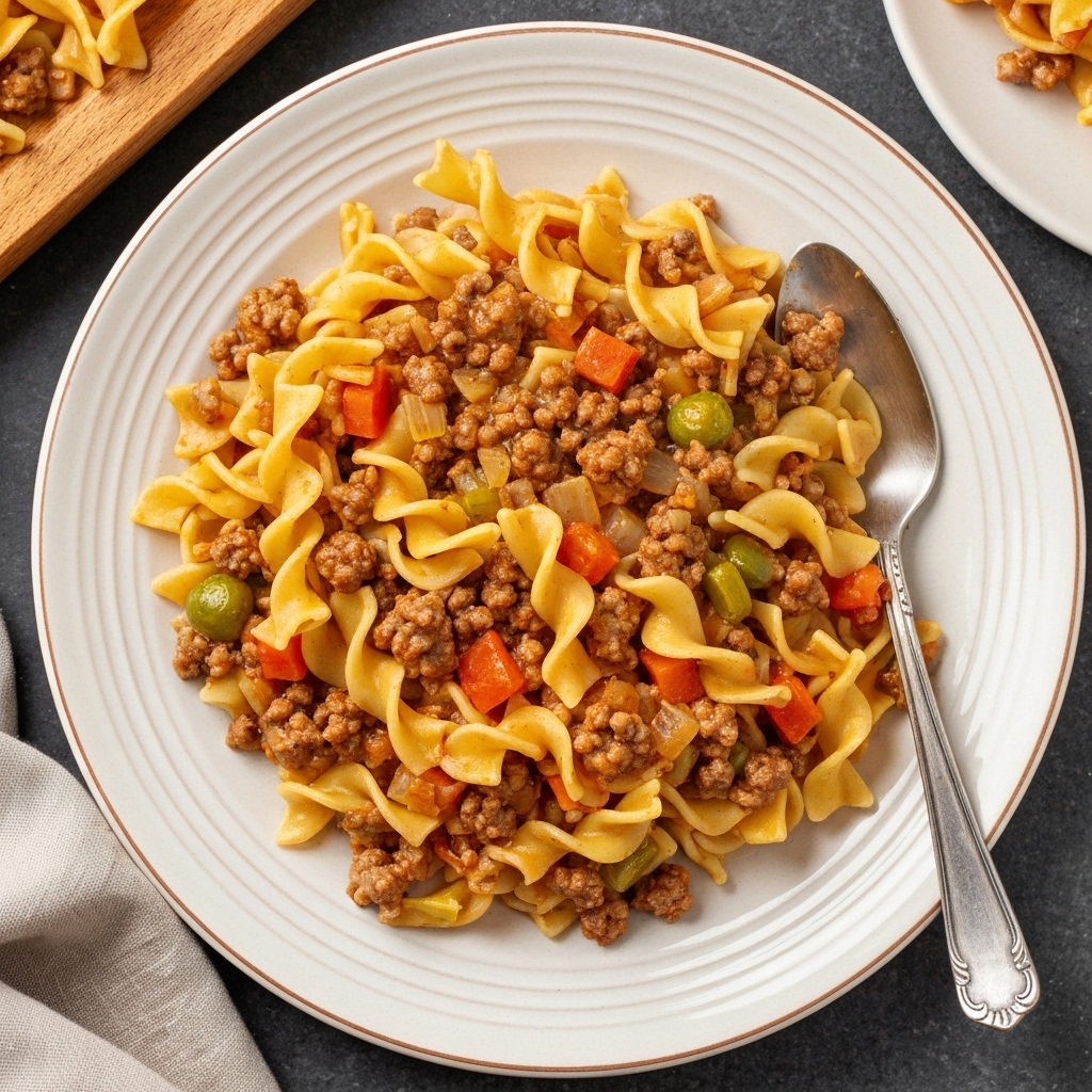 Hearty Beef and Noodle Casserole