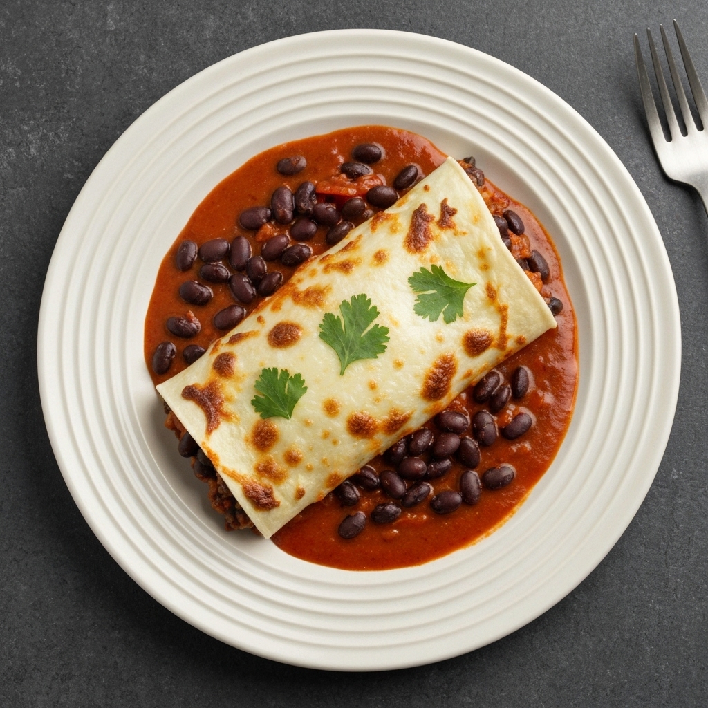 Chef's Lighter Lean Beef & Black Bean Enchiladas