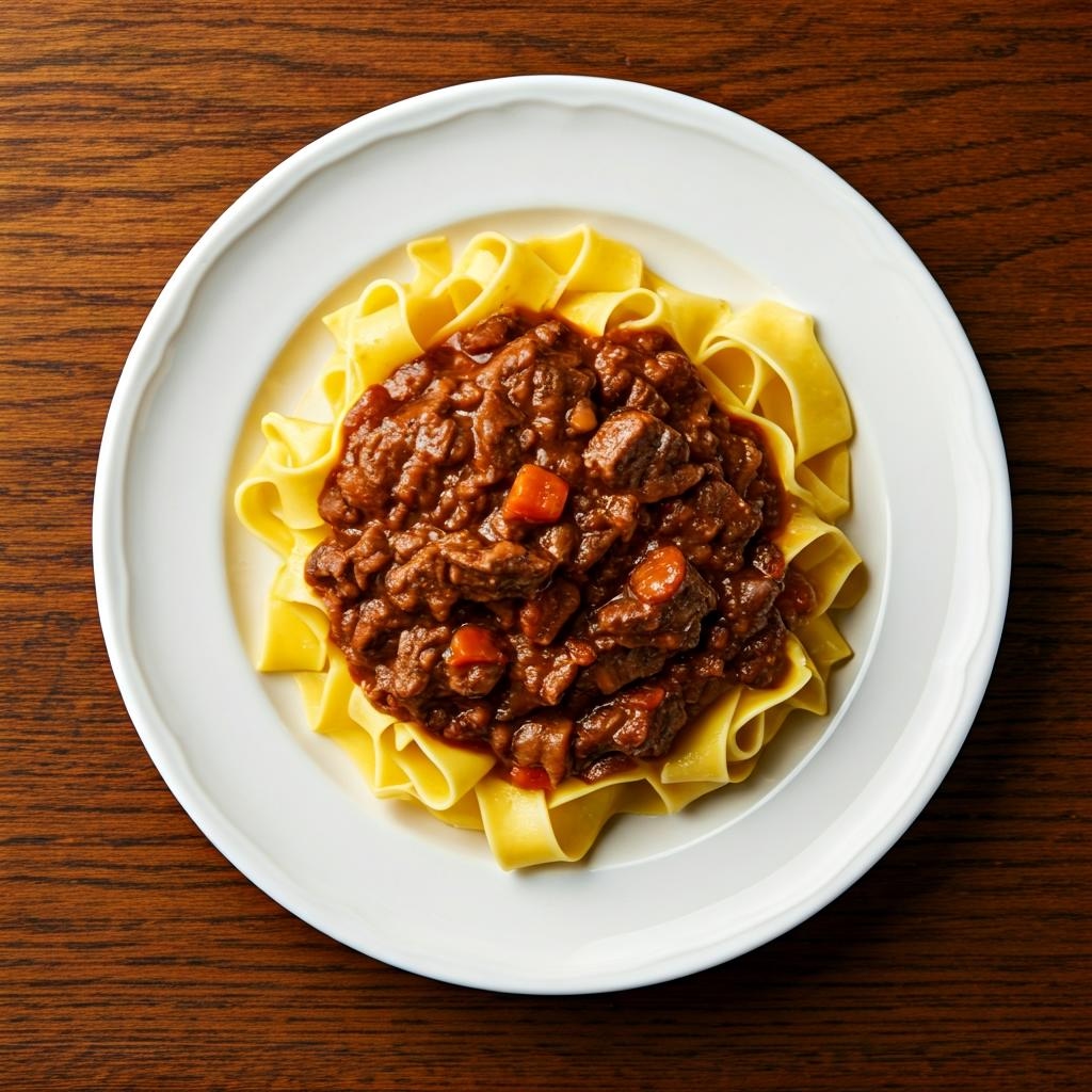 Slow-cooked Beef Ragu with Pappardelle