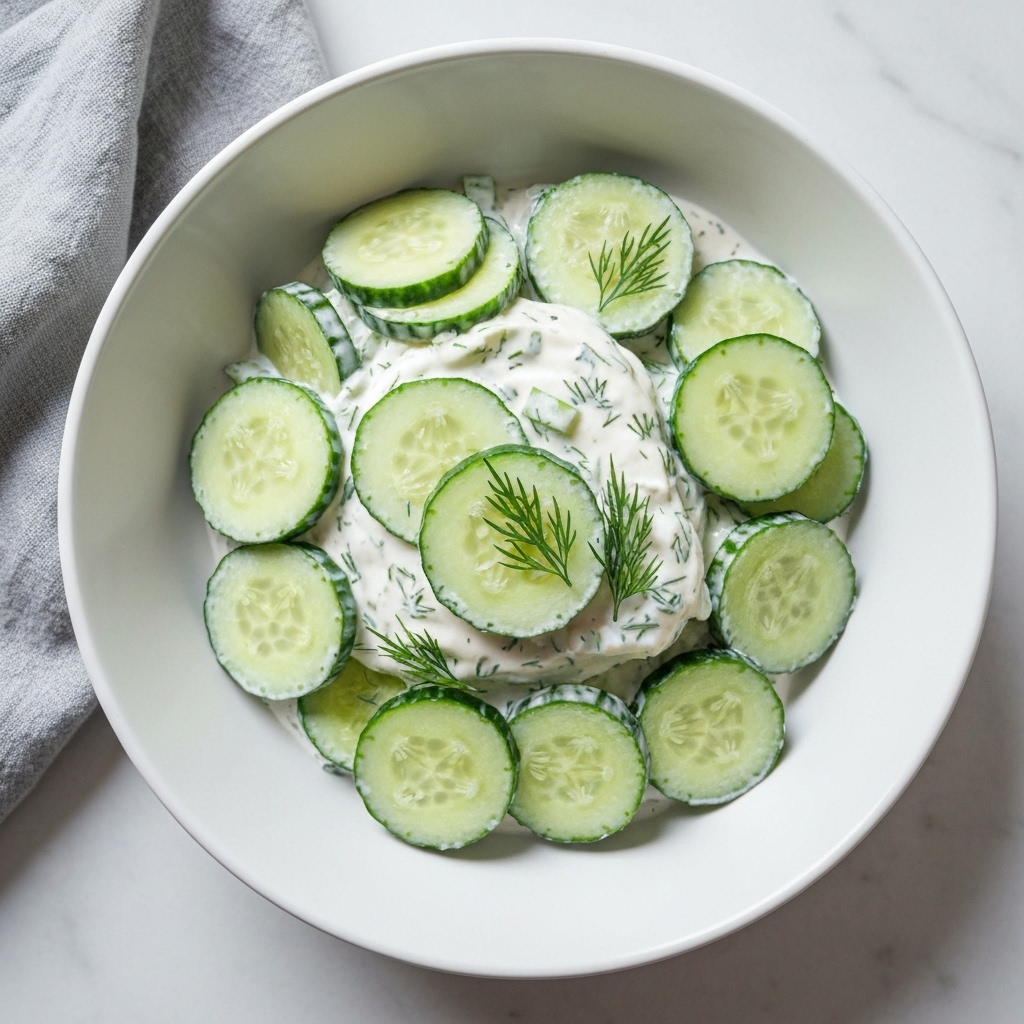 Creamy Cucumber Dill Salad