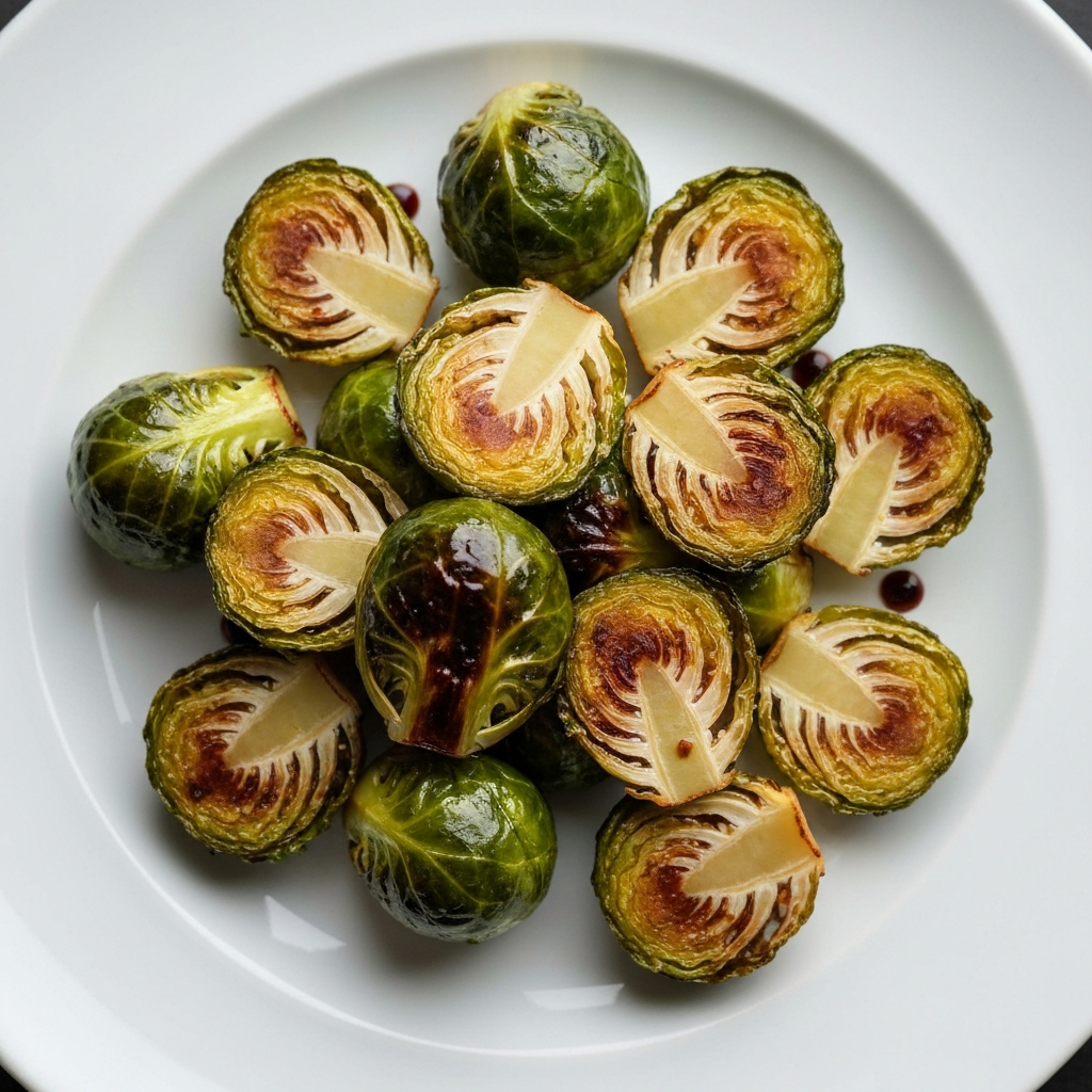 Roasted Brussels Sprouts with Balsamic Glaze