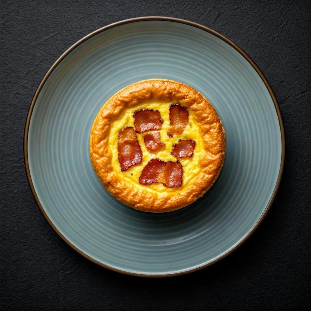 Bacon and Gruyère Soufflé