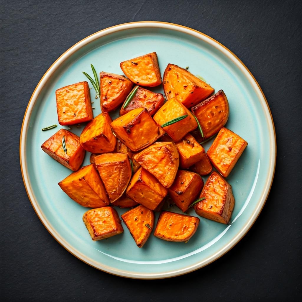 Roasted Rosemary Sweet Potatoes