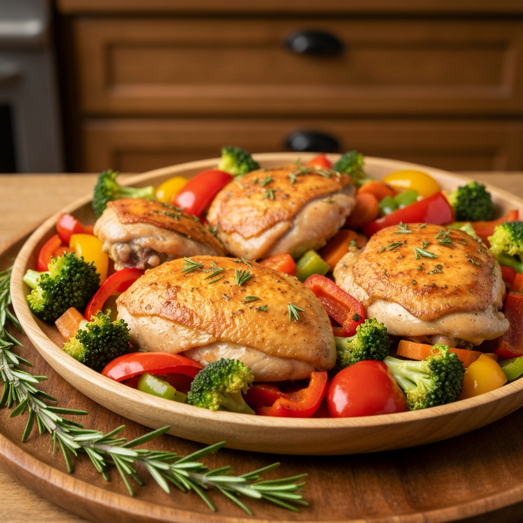 One-pan Roasted Chicken Sausage and Vegetables