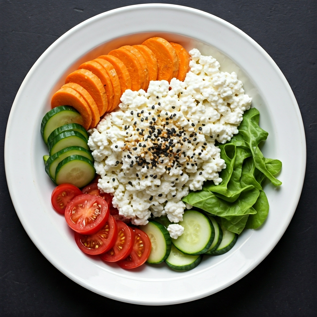Cottage Cheese & Everything Bagel Veggie Bowl