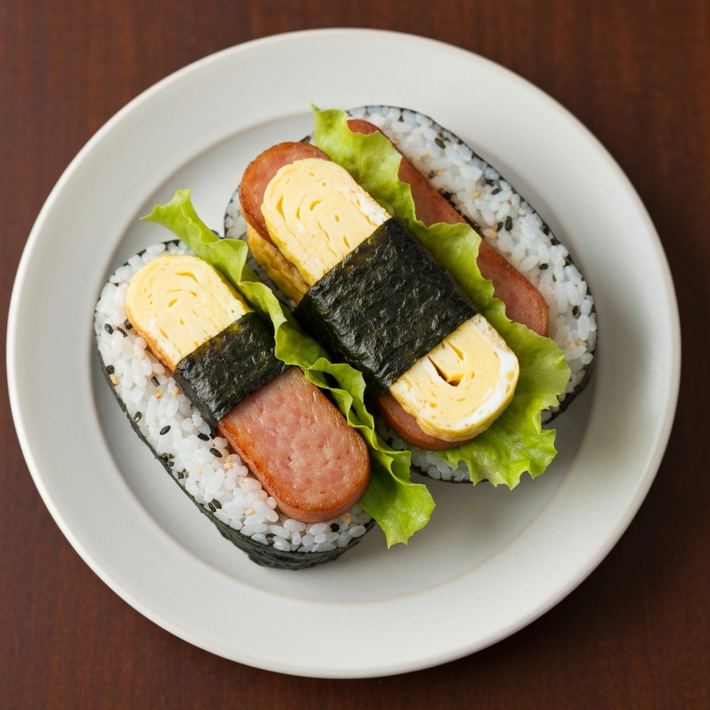 Teriyaki Spam and Egg Onigirazu