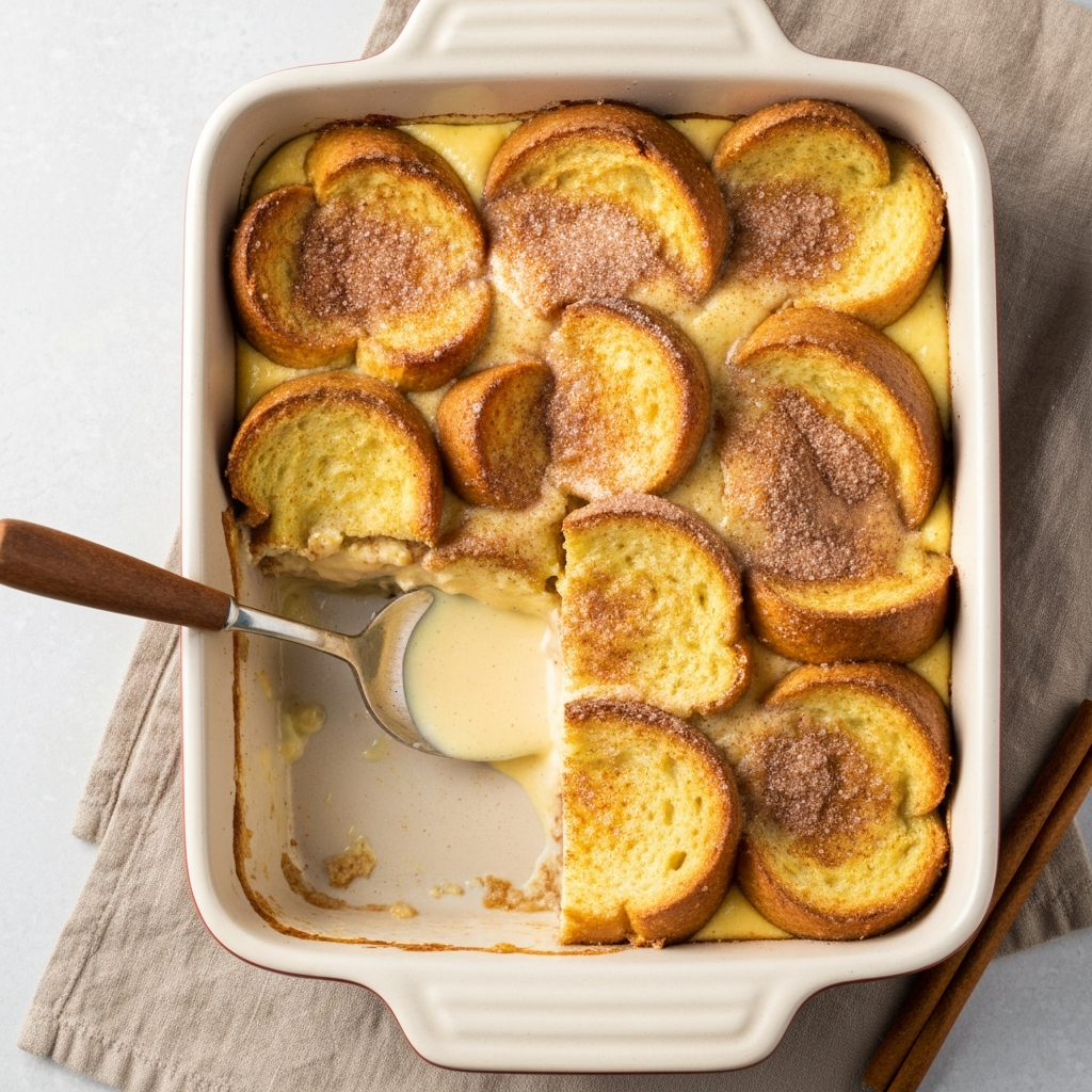 Vanilla Challah French Toast Casserole