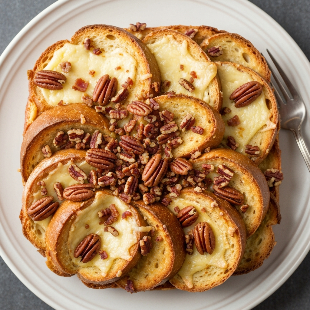 Sweet & Savory Bacon Gruyere French Toast Casserole