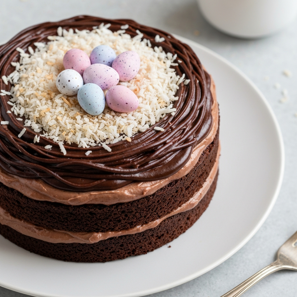 Decadent Chocolate Easter Nest Cake