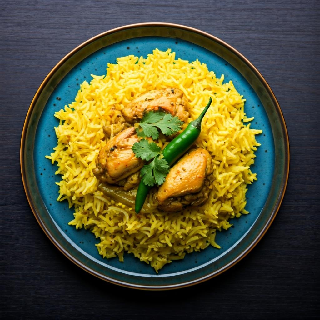 Fragrant Chicken & Green Chili Pilaf