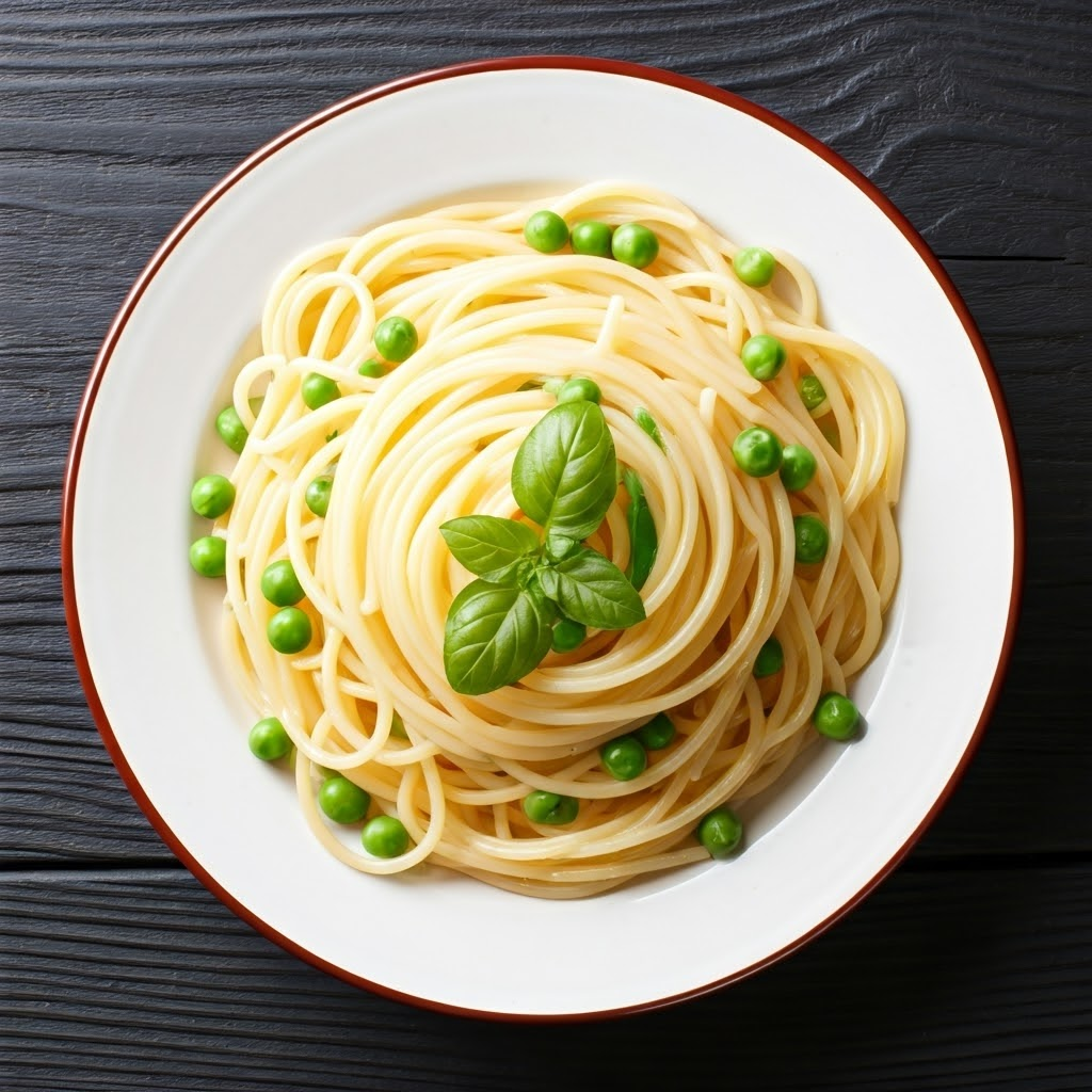 Spaghetti with Peas