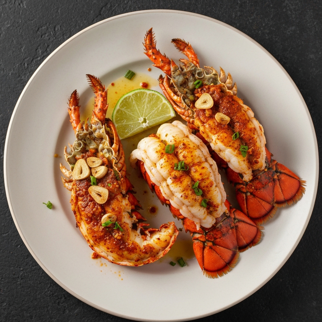 Chili Crisp Grilled Lobster Tails
