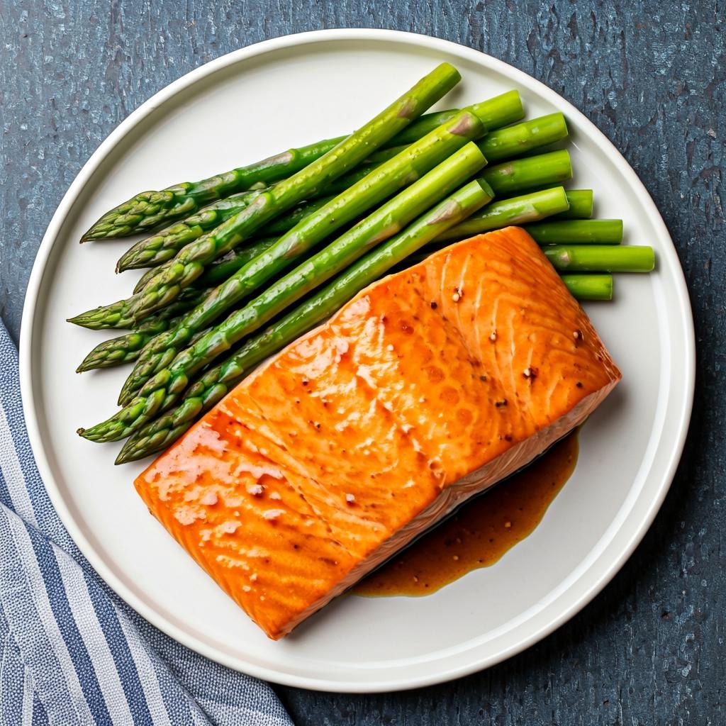 Oven-Glazed Salmon with Asparagus