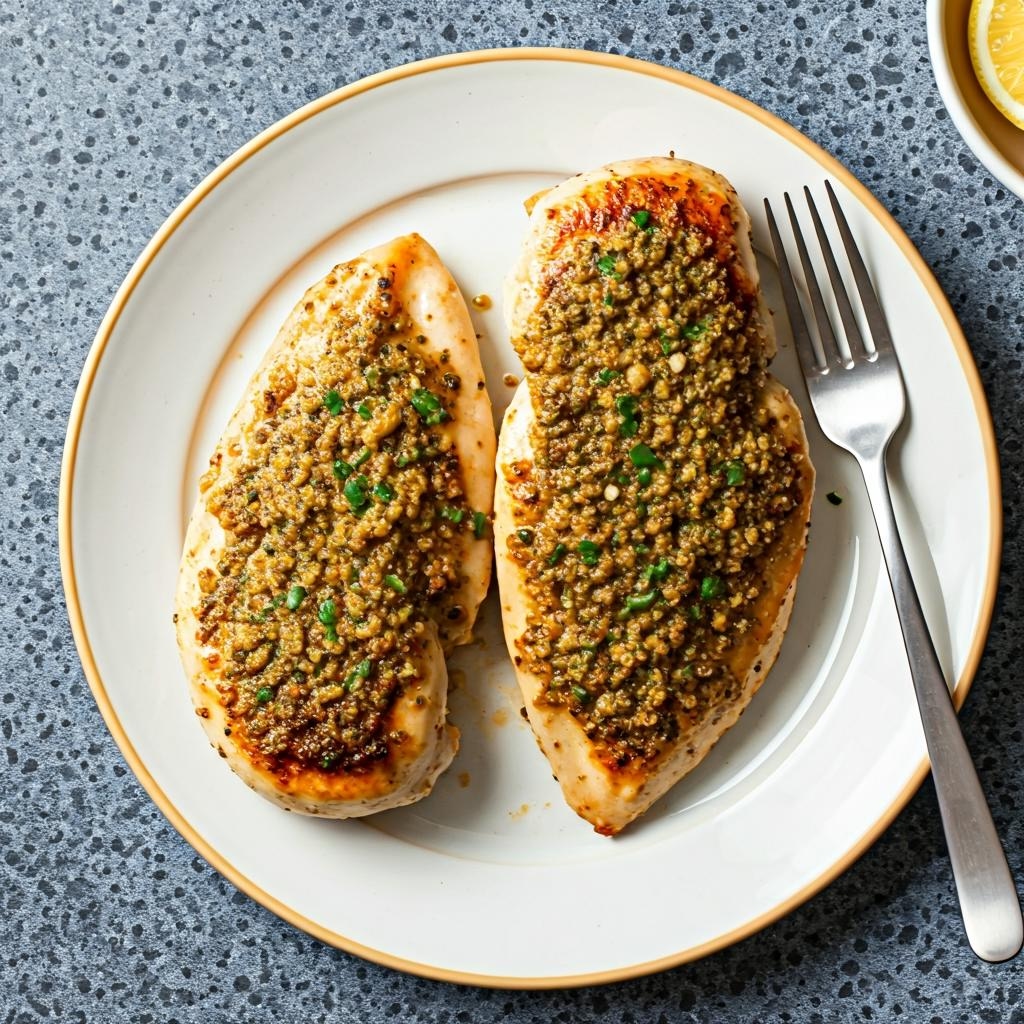 Pan-Seared Lemon Herb Chicken Breast