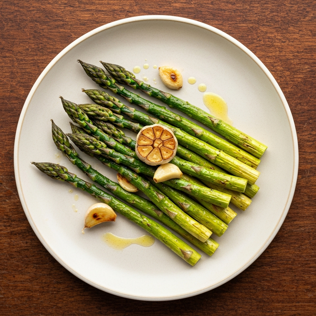 Roasted Garlic Asparagus
